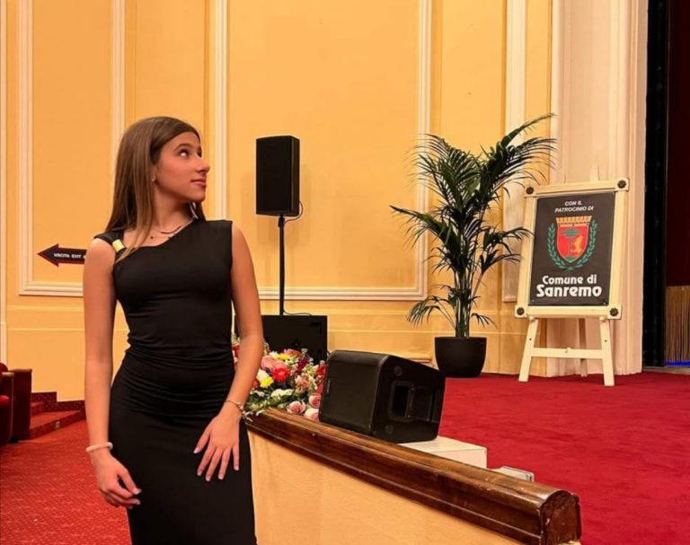 La giovane reatina Chiara Angelini in finale a Sanremo Junior 2025