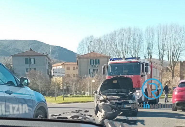 Frøntale in via Togliatti a Rieti