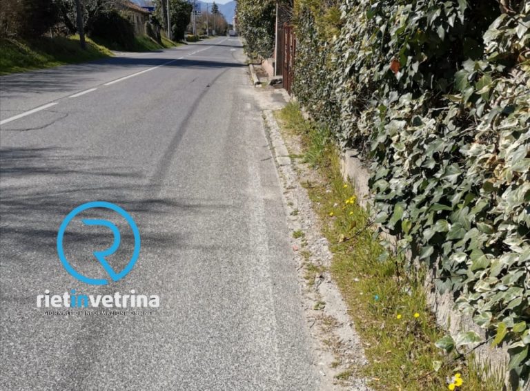 SEI TU IL REPORTER – “In tratti di via Salaria per L’Aquila ancora non ci sono marciapiedi”