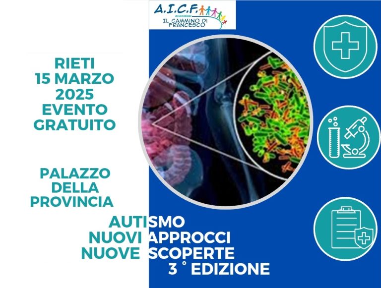 “Autismo, nuovi approcci, nuove scoperte”, a marzo il convegno a Rieti