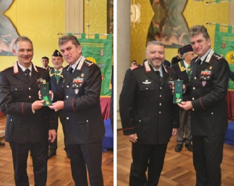 Conferita la Medaglia Mauriziana ai carabinieri Sergio Bili e Gianluca Scorretti in servizio a Rieti
