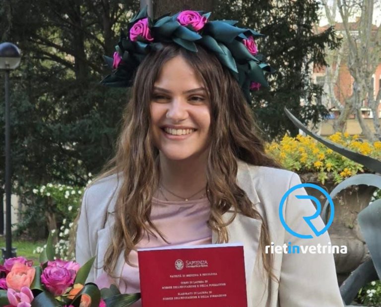 Vanessa Tomassi: il Comune di Monte San Giovanni in Sabina celebra la sua concittadina