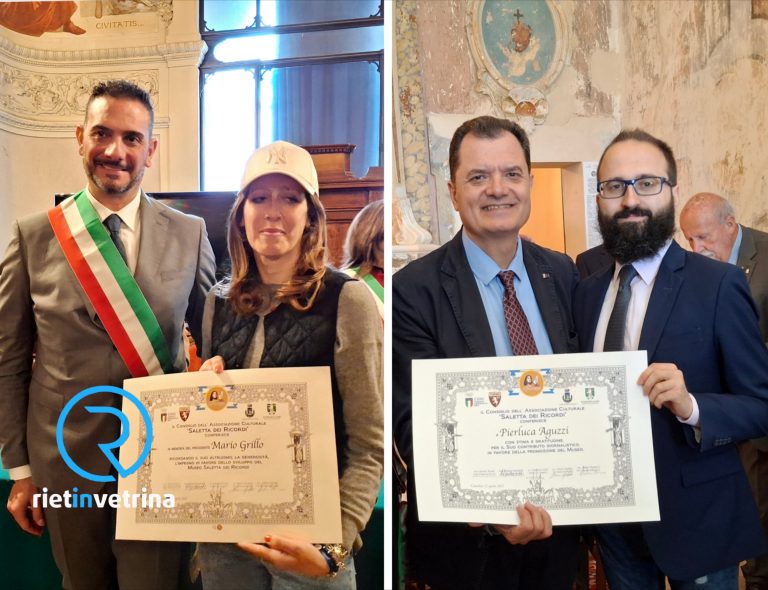 Riconoscimenti Associazione Saletta dei Ricordi 2025 – I PREMIATI E LE FOTO