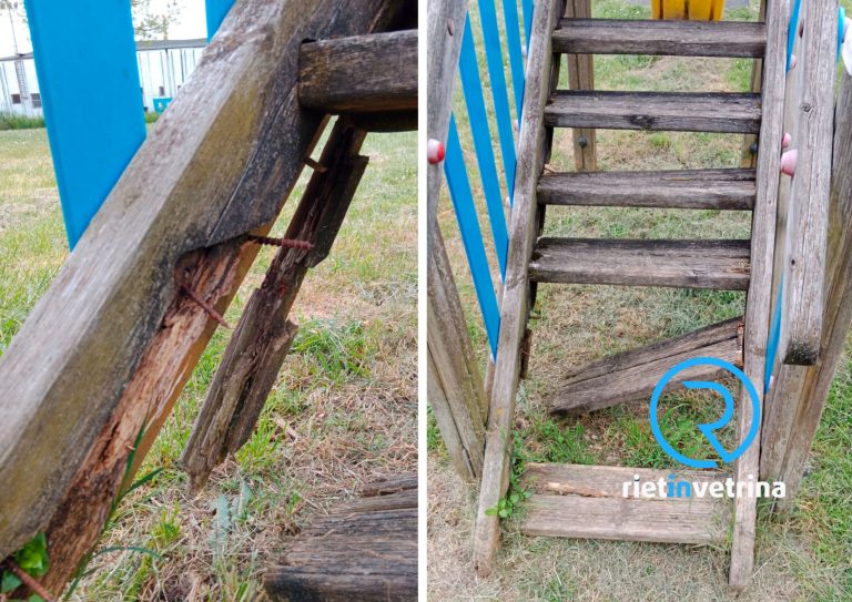 SEI TU IL REPORTER – “In via Palladio tutti rotti i giochi del parco pubblico.  Mia figlia ha rischiato di farsi male”