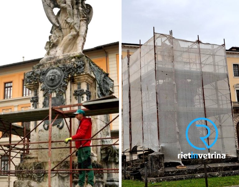 Rieti, avviati i lavori di restauro del monumento ai Caduti di piazza Mazzini