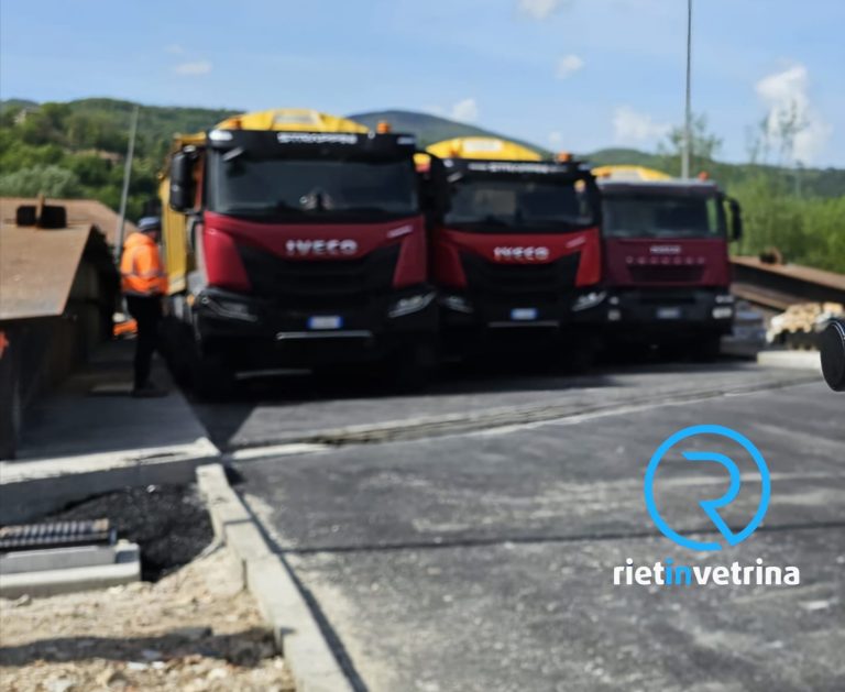 Prove di carico sul nuovo Ponte Turano