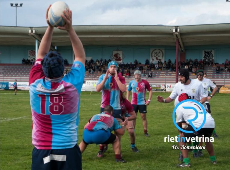 Gli Arieti Rugby Rieti 38-14 allo Iacoboni contro la capolista Rugby Roma