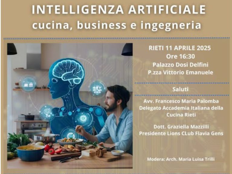 Intelligenza artificiale, cucina, business e ingegneria