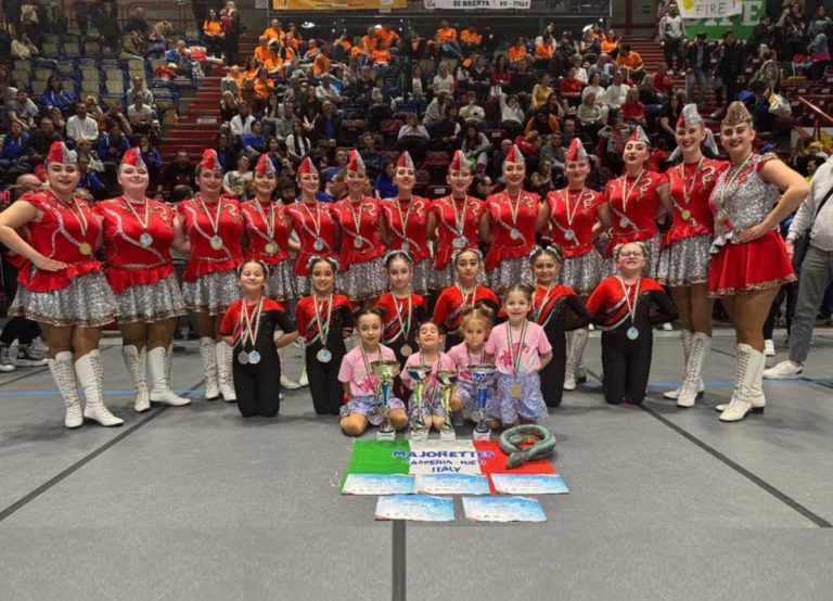 Casperia in festa: le majorette conquistano il podio al VII Campionato Italiano