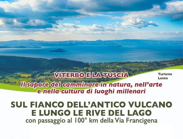 Partono i trekking di promozione dell’Alto Lazio, il 10 maggio in cammino sul fianco dell’antico vulcano