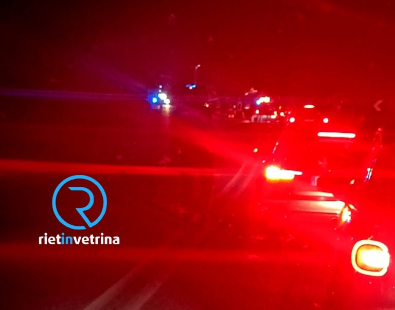 Scontro nella notte sulla Salaria per Roma poco prima di San Giovanni Reatino