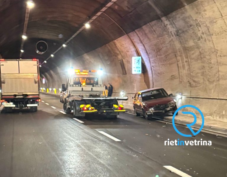 Incidęnte nella galleria di San Giovanni Reatino