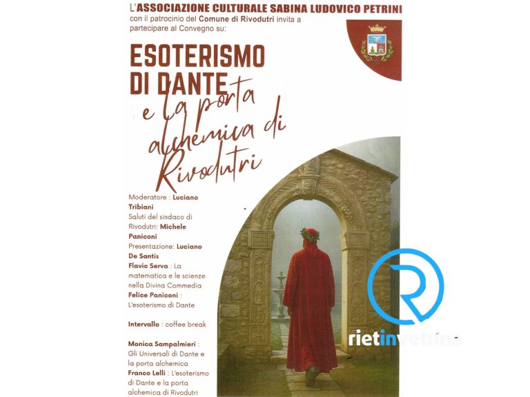“Esoterismo di Dante e la porta Alchemica di Rivodutri”. Un convegno tra mistero, conoscenza e spirito