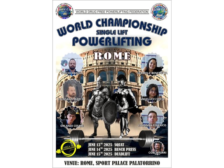 Sei reatini convocati per i Campionati del Mondo 2025 di Single e Powerlifting
