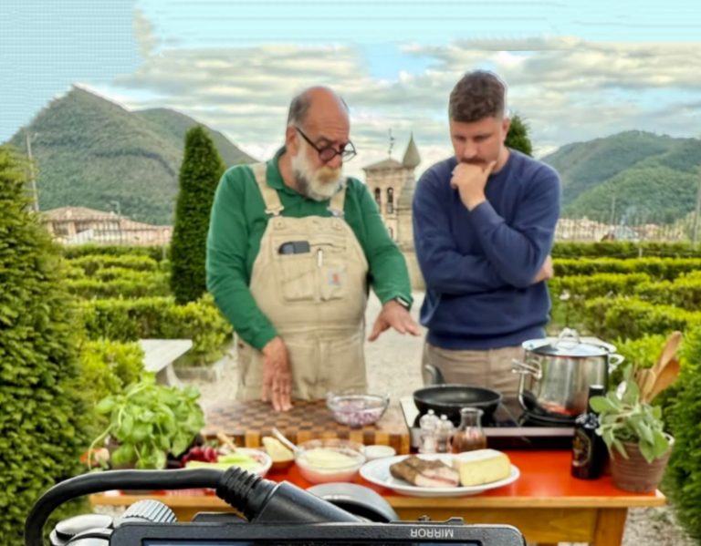 Giorgione a Rieti per il Gambero Rosso