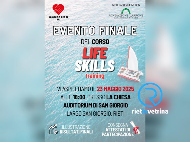 24° Giornata del Sollievo, a San Giorgio l’evento finale di Life Skills di “Un Amico Per te”