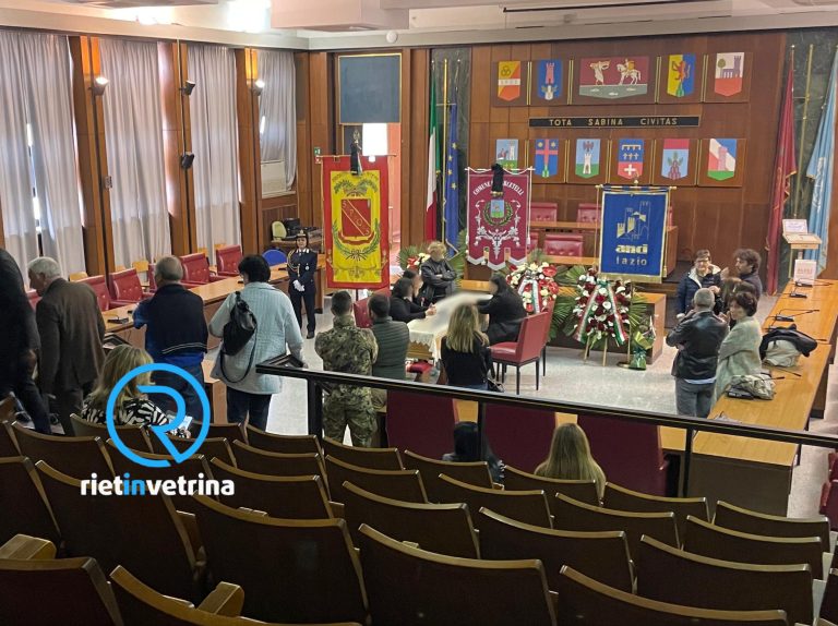 Daniele Raimondi, camera ardente nell’Aula Consiliare della Provincia di Rieti