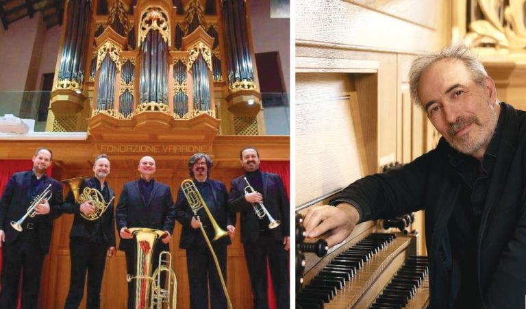 Sabato 31 maggio alla Chiesa di San Giorgio di Rieti l’organista Claudio Brizi e gli ottoni dell’Accademia Brass Quintet