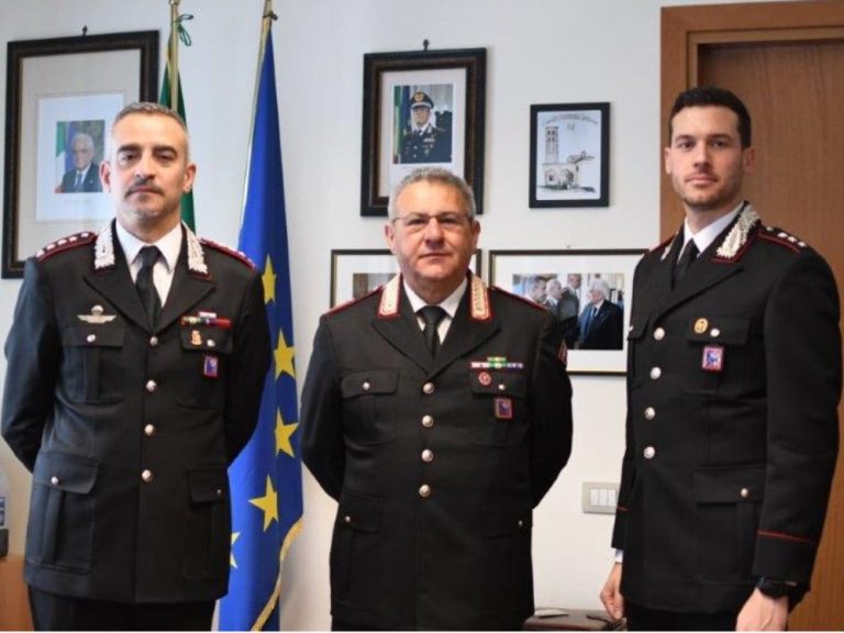 I Carabinieri salutano per pensionamento Gino Giuseppe Pompili, Luogotenente Carica Speciale