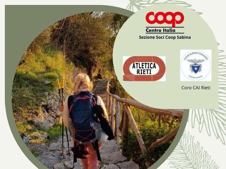 Oltre 100 persone parteciperanno all’evento “Passi di Pace e Speranza” organizzato da COOP Centro Italia e Atletica Rieti