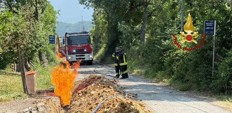 La foto dell’esplosione a Roccaranieri di Longone Sabino