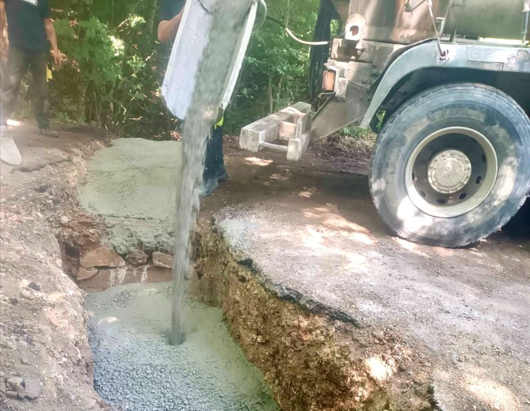 In via Fonte Villa di Sant’Elia lavori di manutenzione straordinaria