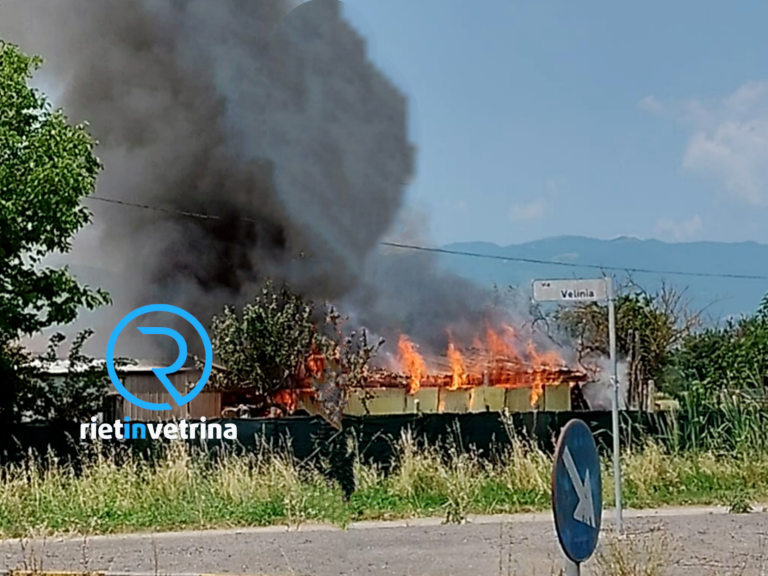 Incendio nella Piana Reatina, a fuoco una struttura: Pompieri sul posto