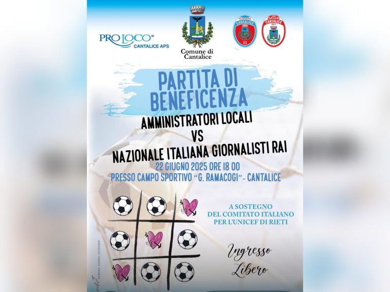Al “Cantalice Sport Show” i giornalisti RAI sfidano gli amministratori per beneficenza