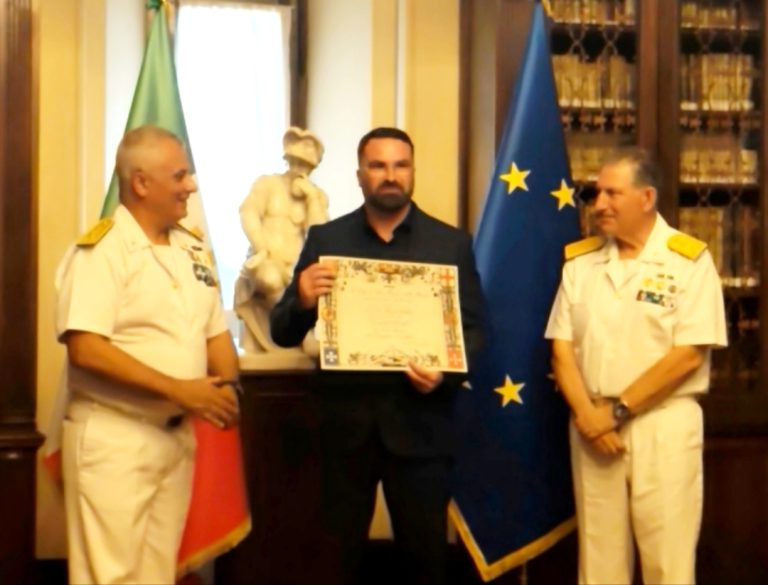 All’archeologo sabino Federico Giletti l’Alta Onorificenza di Consigliere Scientifico della Marina Militare