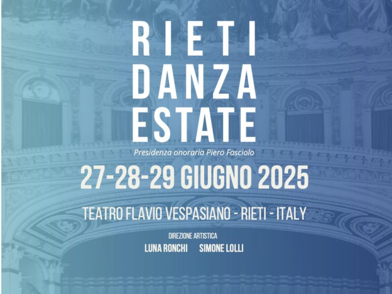 Rieti Danza Estate, dal 27 al 29 giugno la dodicesima edizione