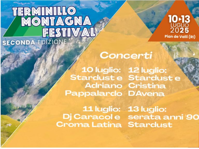 Dal 10 al 13 luglio la seconda edizione di “Terminillo Montagna Festival”