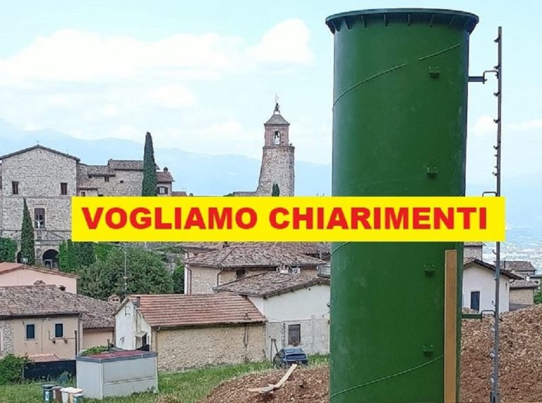 Opposizione al Comune di Greccio: “Vogliamo chiarimenti sul traliccio 5G e TLC”
