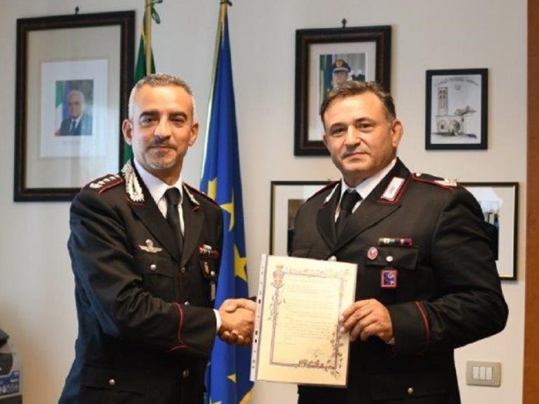 L’Arma Carabinieri saluta il brigadiere Pietro Monaco che lascia il servizio attivo