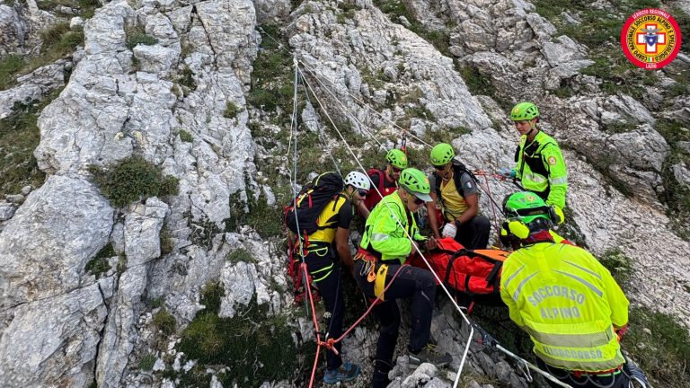 Alpinista precipita dalla “Via Antonella” sul Terminillo. Complesso salvataggio del CNSAS Lazio