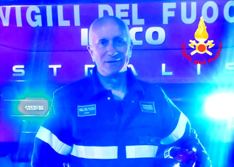 Il pompiere Fabrizio Fantacci va in pensione. Il Caporeparto salutato dai colleghi