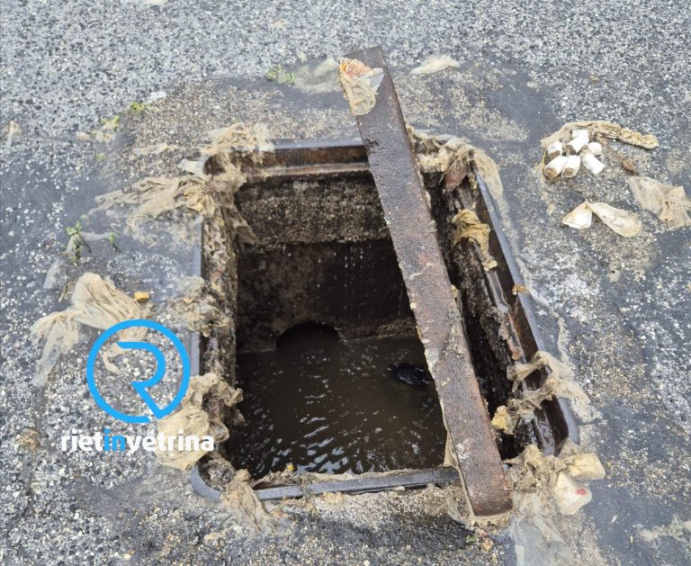 SEI TU IL REPORTER di Rietinvetrina – Andrea: “In via Cipriani si è aperto un tombino, le acque nere hanno invaso la strada”