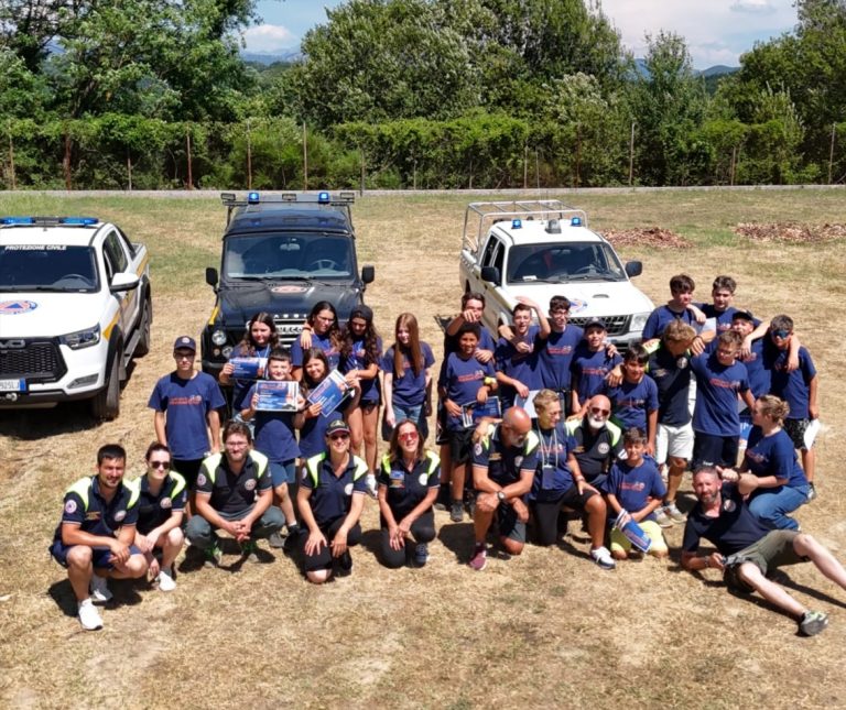 Successo per il Campo Scuola “Anch’io sono la Protezione Civile” a Collalto Sabino – LE FOTO