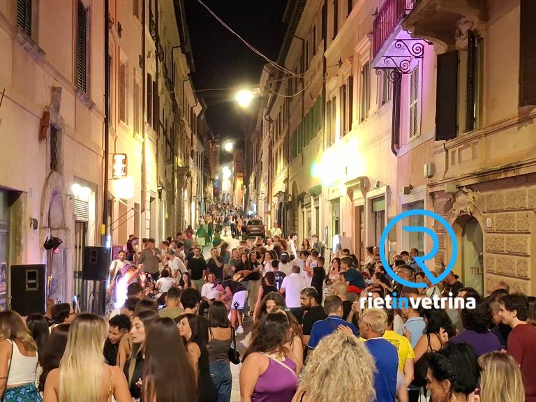 Successo per la Notte Bianca Rieti 2025, i ringraziamenti di Confcommercio Rieti