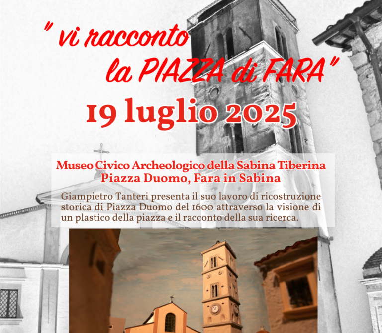 A Fara in Sabina esposizione di un plastico che rappresenta la piazza Duomo del ‘600