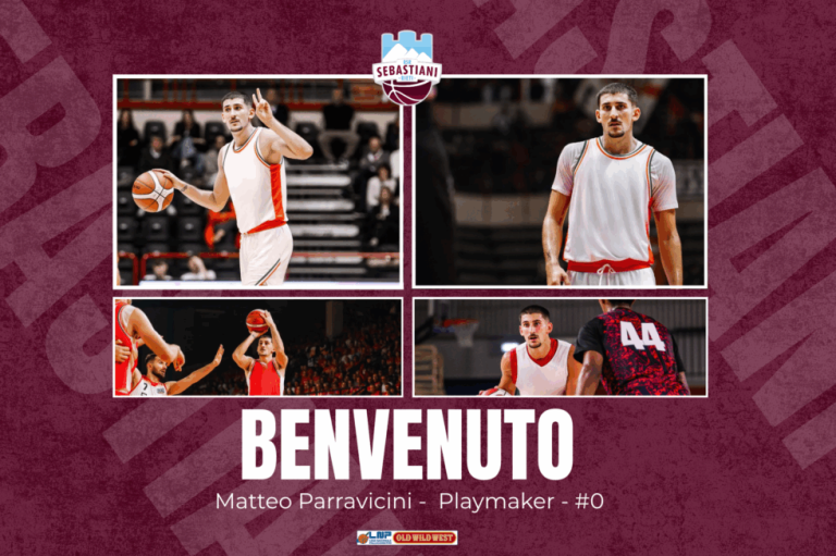 Parravicini è il nuovo play della RSR Sebastiani: “Non vedo l’ora di immergermi in questa avventura”