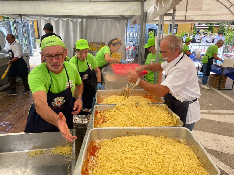 Il 30 e 31 agosto ad Amatrice la Sagra degli Spaghetti all’Amatriciana. Ospite Adriana Volpe