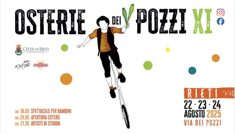 Tornano le “Osterie dei Pozzi”, organizzate dall’Associazione Sunshine