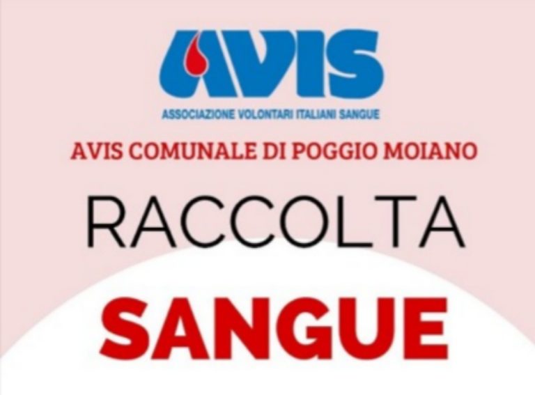 Raccolta sangue AVIS a Poggio San Lorenzo