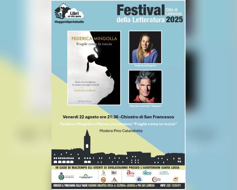 Manolo e Federica Mingolla a Leonessa per la serata alpinistica di Libri ad Alta Quota
