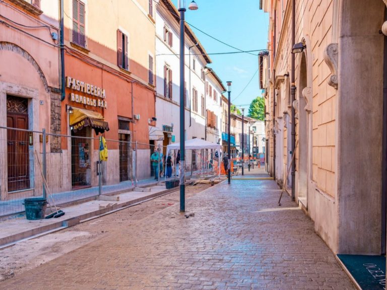 La nuova via Cintia che verrà riconsegnata alla città di Rieti