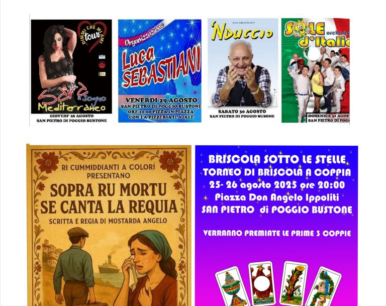 È FESTA – A San Pietro di Poggio Bustone la Festa in onore del Sacro Cuore di Gesù – IL PROGRAMMA CIVILE