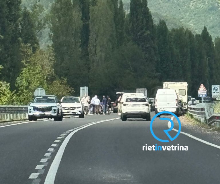 Grave incidente sulla Rieti – Terni. Motociclista a terra
