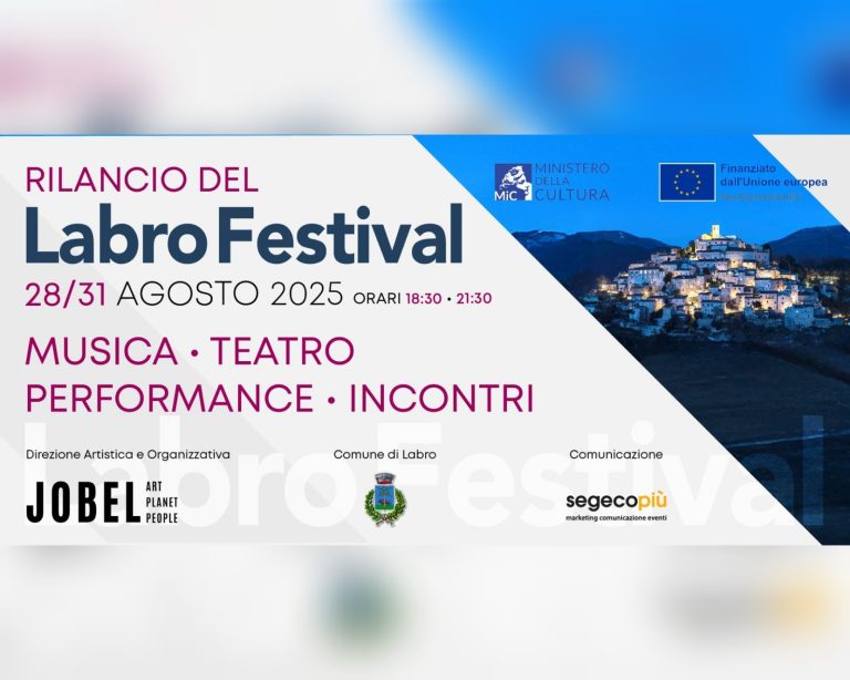 È FESTA – Labro Festival, dal 28 al 31 agosto 2025