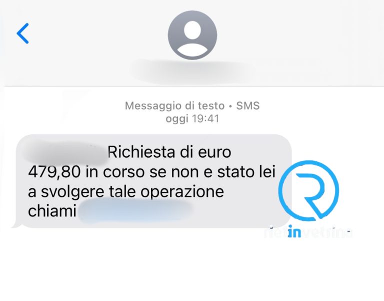 Ancora tentativi di truffe via SMS: presunte richieste di prelevamento denaro da terzi