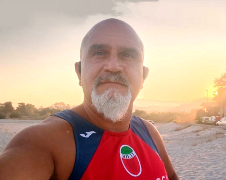 Il reatino Eugenio Grifoni tra i tedofori della Fiamma Olimpica a Milano Cortina 2026